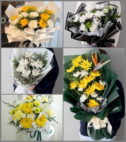 广东肇庆市怀集县怀城镇兴贤社区白事花束代送
